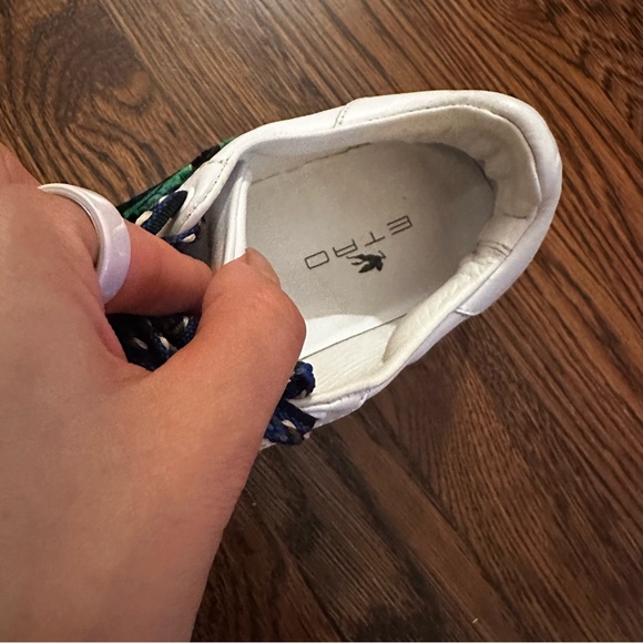 Etro Tribal Patch leather trainer sneaker size EU 39 | Fits like US size 8 - Picture 10 of 13